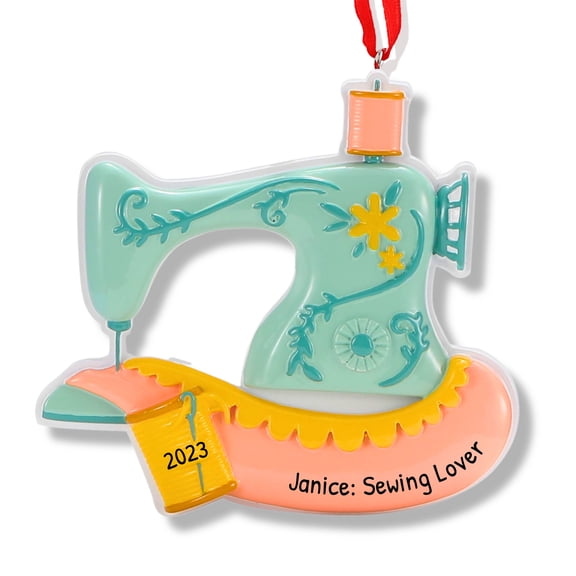 Ornaments by Elves Personalized Vintage Sewing Machine Christmas Ornament