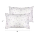 thumbnail image 5 of Unique Bargains Pillowcase Soft Floral Pillow Cases with Envelope Closure Queen Purple, 5 of 8