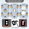 thumbnail image 3 of Yayeee Toggle Light Switch Wall Plate 1-Gang 4.5"x2.7" Home Decorative Outlet Cover, Blueberry Pancake Pattern, 3 of 7