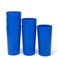 thumbnail image 5 of Yalin 26 ounce Plastic Tumblers/Large Drinking Glasses/Party Cups/Iced Tea Glasses,Unbreakable, Dishwasher Safe, BPA Free,set of 6 (Blue), 5 of 6