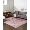 thumbnail image 4 of Unique Loom Timeless Collection Area Rug - Thaddeus (7' 6" Square Rust Red/Gold), 4 of 9