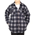 thumbnail image 3 of Visive Mens Flannel Jacket Shirt Big And Tall Heavy Button Down Thermal Lined, 3 of 6