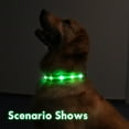 thumbnail image 3 of PcEoTllar Light up Dog Collar, LED Dog Collar Rechargeable, Pet Dog Collars for Large Dogs, Green L, 3 of 8