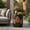 Copper, variant on Euroco 16"H Outdoor Concrete Side Table,Round Small End Table,Lightweight Accent Table for Patio,Light Gray