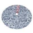 thumbnail image 5 of Cauagu 36" Christmas Tree Skirt Paisley4 Pattern Christmas Tree Decorations Tree Mat for Xmas Decorations Occasion Holiday Home Decor -36", 5 of 7
