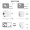 thumbnail image 2 of VEWEET Dinnerware Sets, Porcelain Dinner Set for 12, 36-Piece Square Ivory White, Series Teresa, 2 of 7