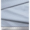 thumbnail image 2 of Soimoi Polyester Crepe Fabric Dot & Floral Small Print Sewing Fabric Yard 52 Inch Wide, 2 of 3
