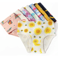 thumbnail image 4 of Calzoncillos de algodón transpirables para niñas, ropa interior variada, 6-8 piezas Xtellar multicolor, 4 of 4