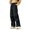 Black, variant on Women's Water Resistant Hiking Pants, Fleece Lined Cargo Pants for Women, High Waisted Baggy Parachute Trousers, Wide Leg Climbing Pants with Multi Pockets for Winter Outdoor and Street Black