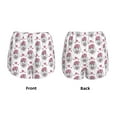 thumbnail image 3 of Yiaed Cute Poodle Dog Print Women's Running Shorts with Liner 3 Zipper Pockets Elastic Workout Athletic Gym Yoga Shorts-Medium, 3 of 7