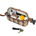 thumbnail image 2 of Buffalo Check Waist Bag – Red and Black Rustic Plaid Belt Bag with Vintage Checker Pattern, 2 of 4