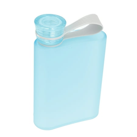 

Paper Drink Bottle Safe Flat Water Bottle Portable 380ml Plastic For Home Blue Grey