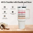 thumbnail image 3 of 40 oz Gigi Vacuum Insulated Water Bottle Travel Coffee Mug Cup Tumbler with Handle Lid and Straw, Mothers Day Gigi Gifts for Grandmother, 3 of 6