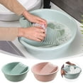 thumbnail image 2 of Washboard Basin for Hand Washing Clothes, Non- Washtub with Integrated Washboard, Lightweight Wash Basin, Small Delicate Articles Washing Clothes Laundry for Home and Outdoor,Pink/1Pack, 2 of 7