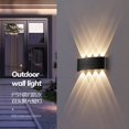 thumbnail image 5 of Aplique de pared LED impermeable para exteriores e interiores, iluminación hacia arriba y hacia abajo IP65, CA 86-265 V, 2 W, 4 W, apto para escaleras de jardín, luz nocturna, 5 of 5