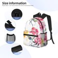 thumbnail image 5 of Easygdp Colorful Flowers Casual Laptop Backpack, Large Capacity Schoolpack for School, Travel, Business, 5 of 8
