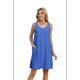 thumbnail image 2 of Vestido de Verano para Mujer, para Playa, Vacaciones, Azul Oscuro, Talla M, 2 of 10