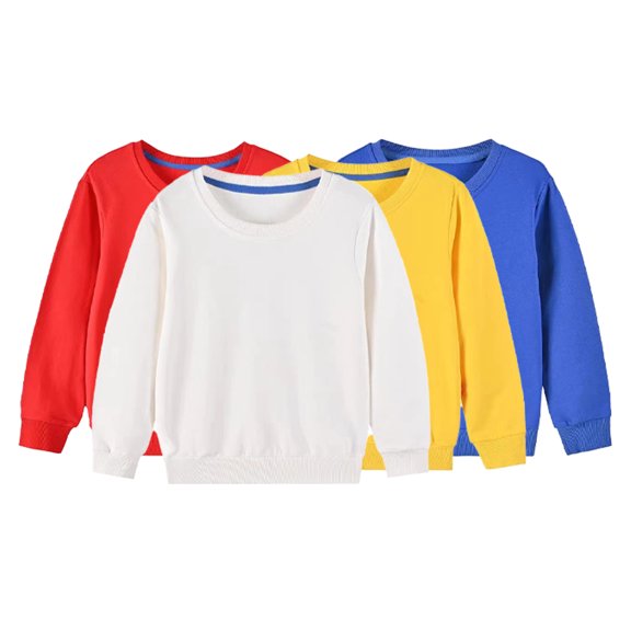 Esaierr Kids Toddler Fleece Pullover Sweatshirts for Boys Girls,Unisex Baby Fall Winter Sweatsuit Long Sleeves Thickened Warm Sweaters Plush Casual Top ,Size 1-12 Years