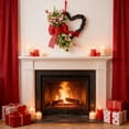 thumbnail image 6 of YingYouFu Valentine Heart Wreath 18 Inch Heart Shaped Bow Wreath for Decorative Door Hanging, Rose Red Artificial Flower Wreath for Home Indoor Outdoor Decor, 6 of 8