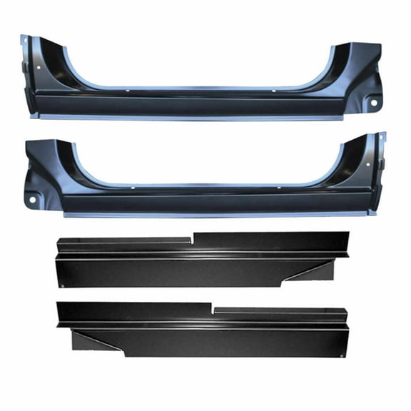 Rocker Panel Repair Kit Inner & Outer, Left & Right - Front Door - OEM Style. Fits 73-91 Chevrolet Blazer, 73-91 Chevy Suburban and fits more vehicles listed below.