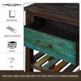 thumbnail image 5 of Wulawindy Retro Console Table for Entryway with Drawers and Shelf Living Room Furniture (Antique White), 5 of 7