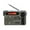 Dark green, variant on Aibecy Portable Emergency Radio AM SW Solar Hand Crank LED Flashlight 2000mAh Battery SOS Alarm