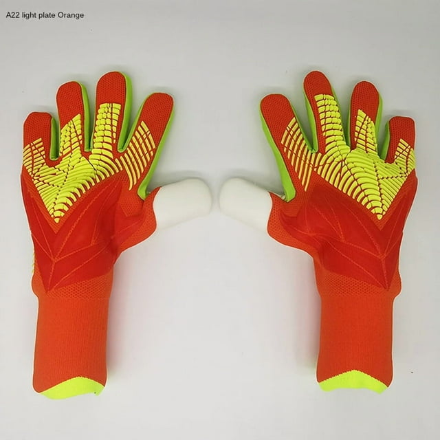 Soccer Goalkeeper Gloves Silicone Palm Anti-Slip Washable Size 8 Black