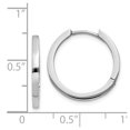 thumbnail image 4 of 14K White Gold Earring Hinged Huggie Women'S 13 mm 2, 4 of 4