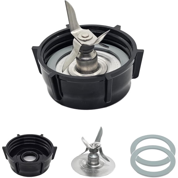 Oster Blender Replacement Parts Blender Ice Blade with Jar Base Cap and Two Rubber O Ring Seal Gasket Accessory Refresh Kit