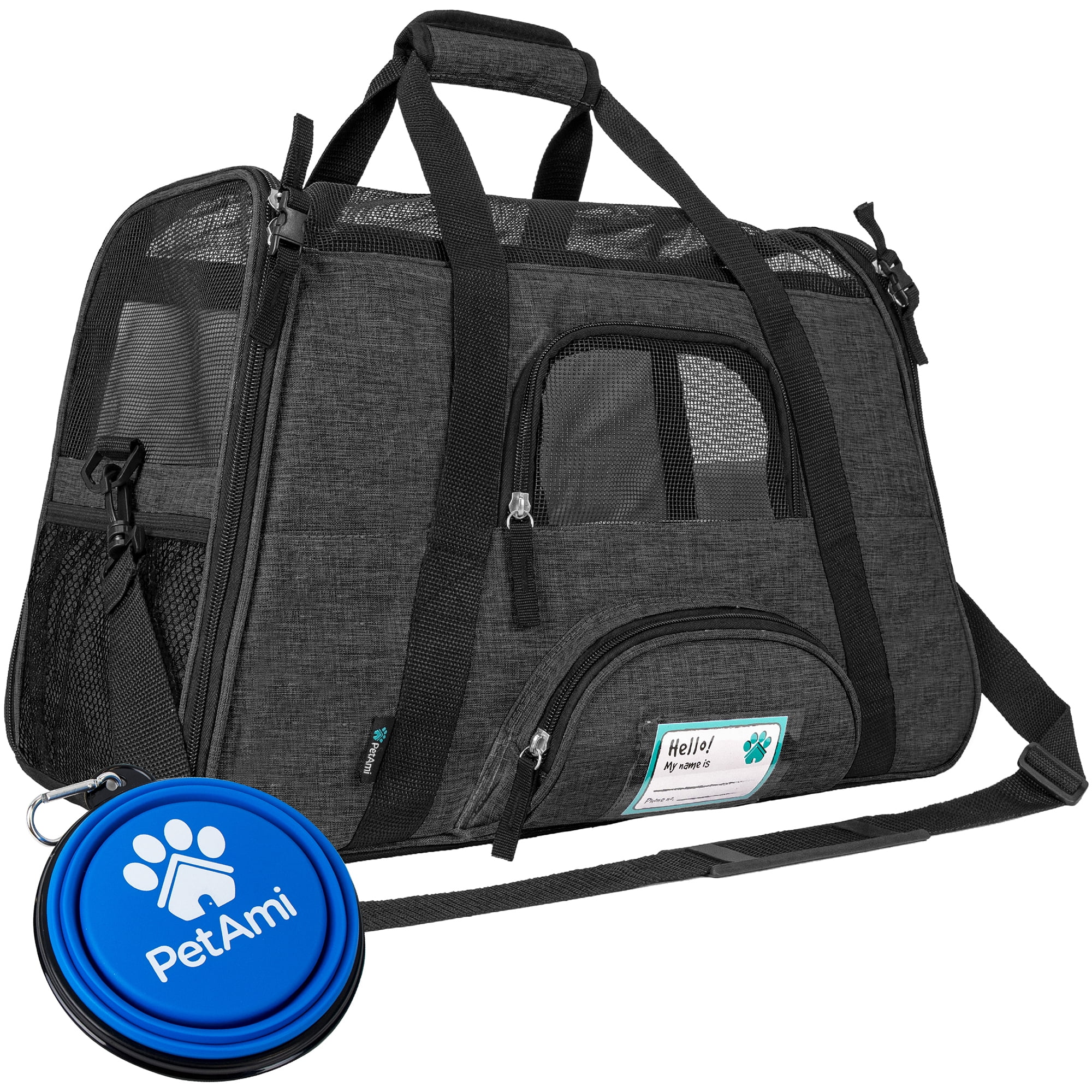 Petisfam Weiche Tragetasche Für Katze & Hund – Groß, Faltbar, Mit Mesh-Fenstern, 30 X 30 X 43 Cm (L)