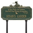 thumbnail image 2 of Whitehall Dragonfly Poem Garden 1-line Standard Lawn Plaque, 2 of 2
