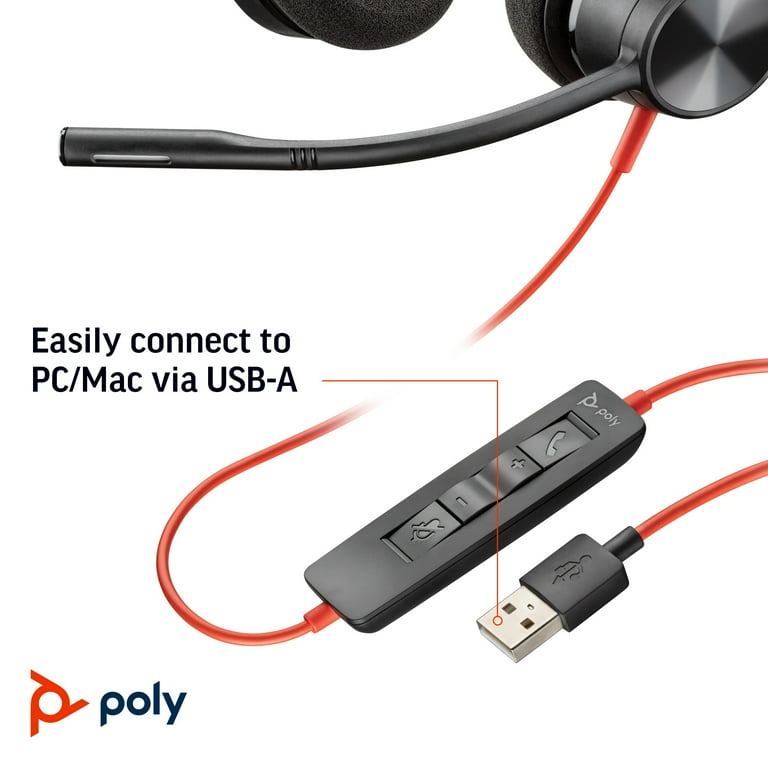Poly BLACKWIRE 3320 USB-A ヘッドセット Poly Blackwire 3320 Headset | Buy Poly BW3320 213934-101 HP