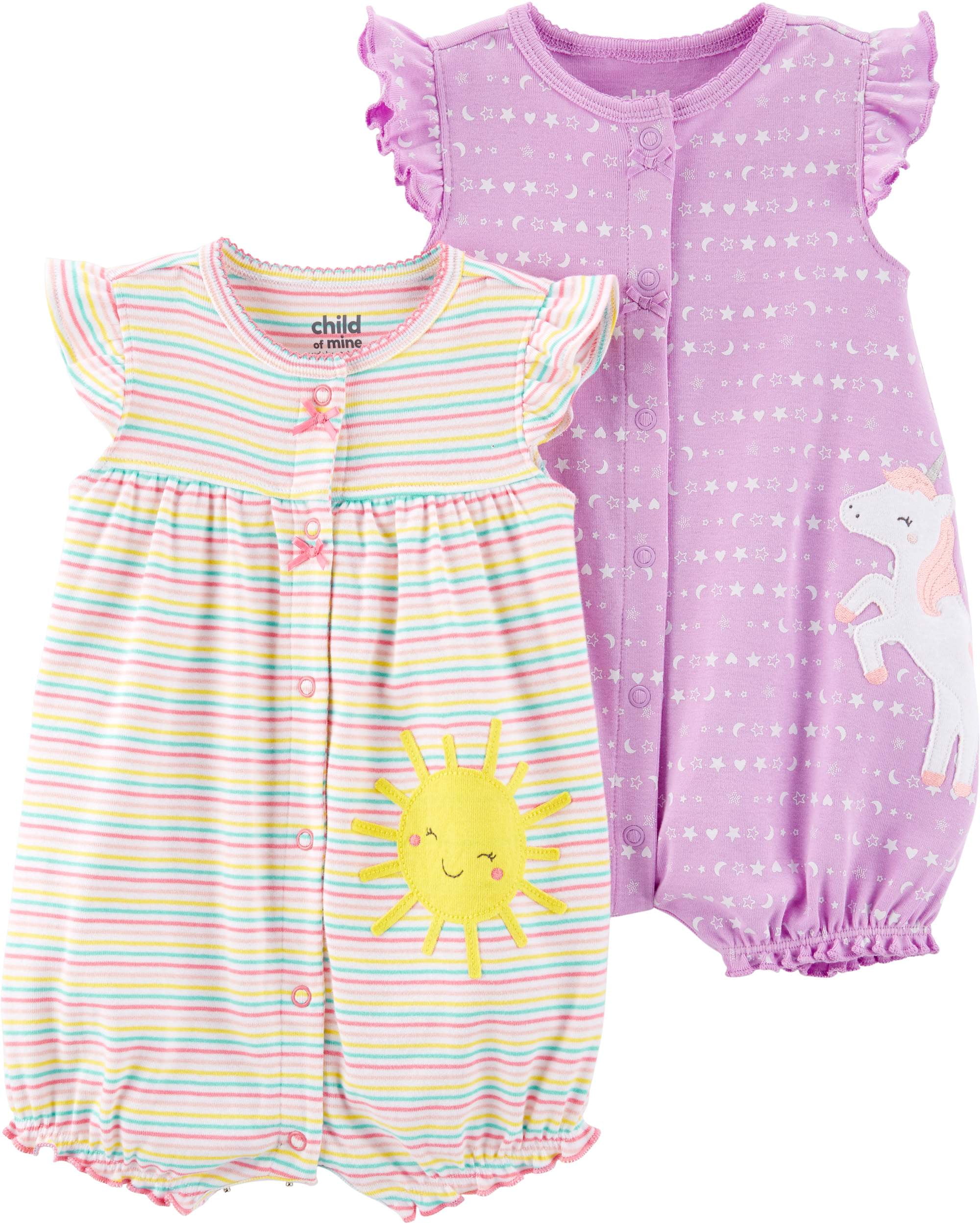 Child of Mine Carters Baby Girls Romper