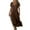 Brown, variant on VBTAPA Women Linen Dress 2025 Vacation Beach Dress V-Neck Short Sleeve Maxi Dresses Loose Flowy Casual Sundress Black L