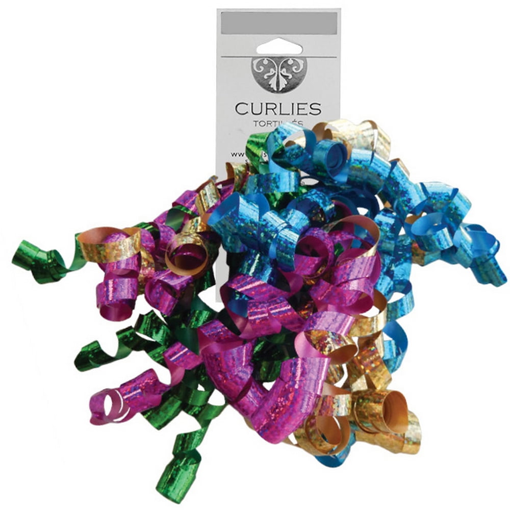 JAM Curly Gift Bows, Party, 120/Pack