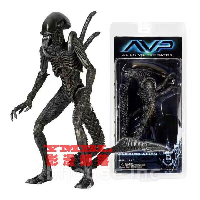NECA Alien Alien vs. Predator Alien Dog AVP Alien modelo de figura móvil de 7 pulgadas