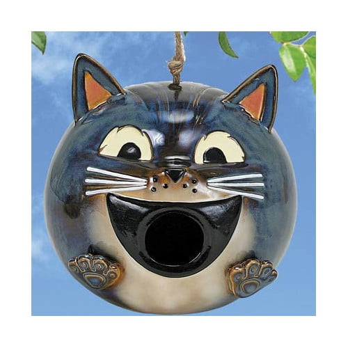 Coynes Cat 7 in x 6.5 in x 6.5 in Birdhouse by Coyne's Company