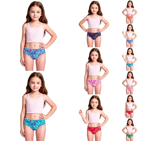 Shadoumai Girls Swim Shorts High Waisted Bathing Suit Side Drawstring Bottoms Swimsuit Kids Swimming Trunk Swimwear Bikini Board Shorts
