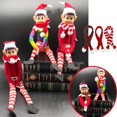 thumbnail image 2 of Duendes navideños de colores con bufanda Adornos navideños Regalos de Año Nuevo 2024 Estantería para mesa navideña Decoraciones para árboles de Navidad, 2 of 5