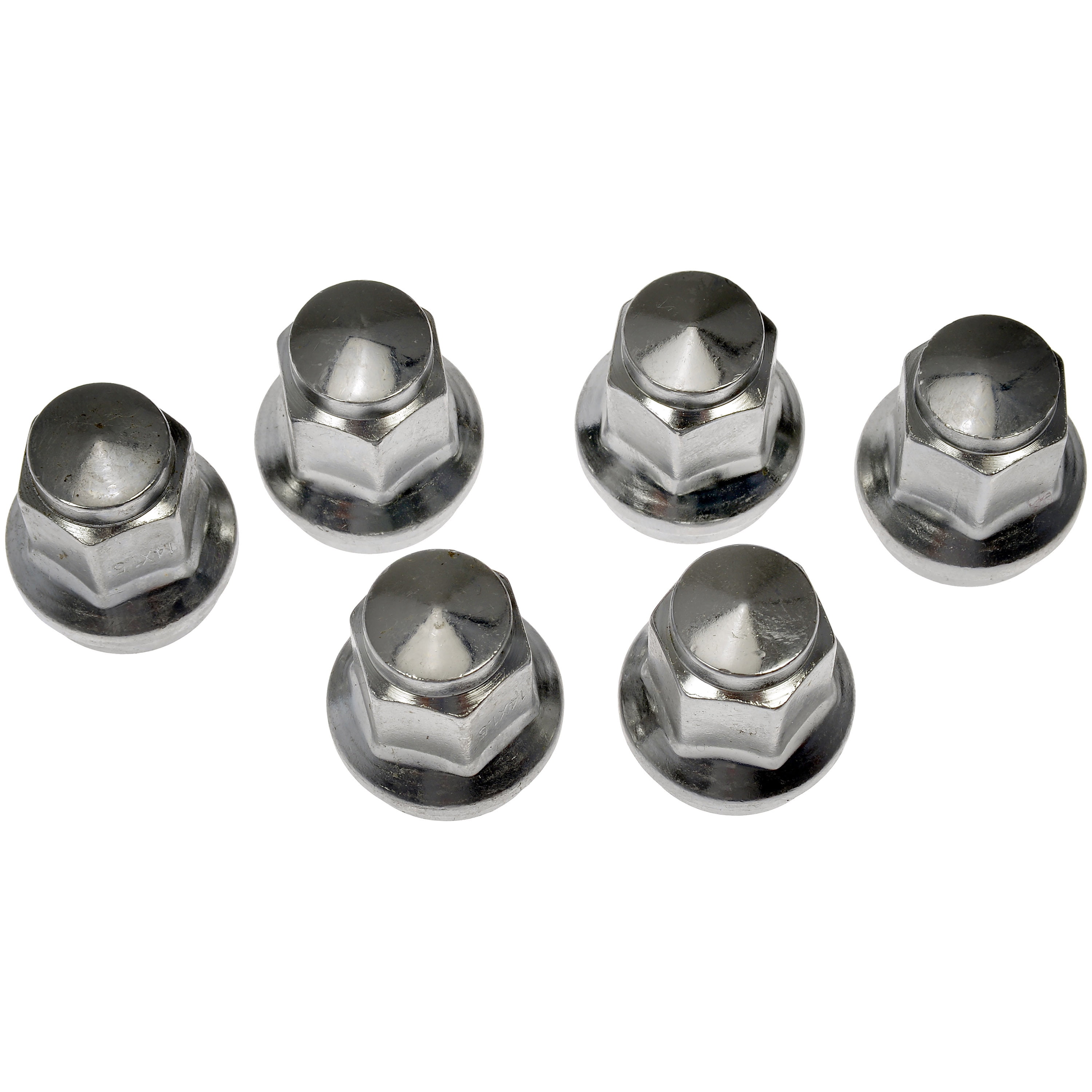 Dorman 611-008CD Wheel Lug Nut for Specific Ford / Lincoln Models, Chrome (Pack of 6)