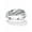Platinum-Plated Sterling Silver, variant on Men's Diamond Accent Ring in 18k Gold-Plated or Platinum-Plated Sterling Silver