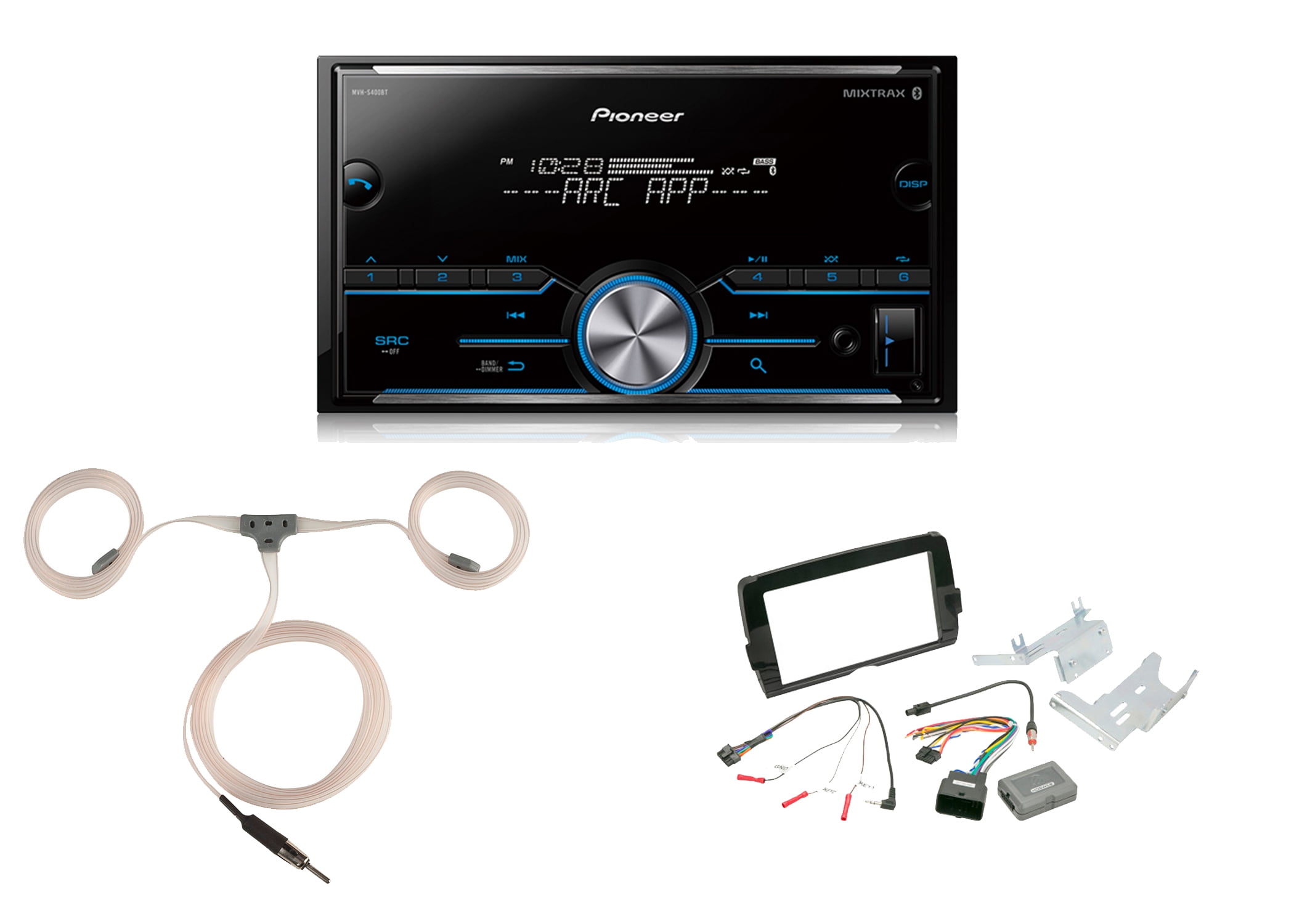 Harley Audio Package Pioneer 2DIN Digital Media Bluetooth USB AUX