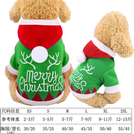 Cat Cotton Clothes Funny Autumn and Winter Old Man Elk Snow