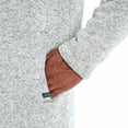 thumbnail image 4 of Orvis Men’s Fleece Lined Quarter Zip Pullover, Heather Gray Medium - NEW, 4 of 4