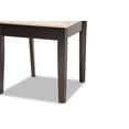 thumbnail image 7 of Baxton Studio Gervais Modern and Contemporary Sand Fabric Upholstered and Dark Brown Finished Wood 7-Piece Dining Set, 7 of 7