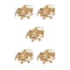 thumbnail image 2 of Kearding 100 piezas de cuentas de bola redondas con agujeros, cuentas espaciadoras de cobre pulido, suministros de joyería de Metal hechos a mano, Type2 NO2 Kearding CBP498813, 2 of 4