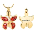 thumbnail image 4 of Butterfly Cremation Urn Necklace for Ashes - Human Memorial Keepsake Jewelry Ashes Memory Jewelry Women Keepsake Bereavement Gift for A Loss of the Loved One, 4 of 7