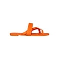 thumbnail image 2 of Women Leatherette Crisscross Toe Straps Flat Sandals 18284, 2 of 8