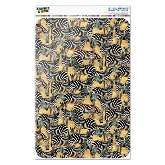African Plains Zebra Herd Grazing Pattern Home Business Office Sign