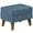Blue, variant on Adjustable Ottoman Foot Rest, Modern Footstool With Storage For Living Room, Bedroom, Dorm